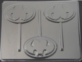 218x Bat Woman Emblem with Boobs Chocolate Lollipop Candy Mold